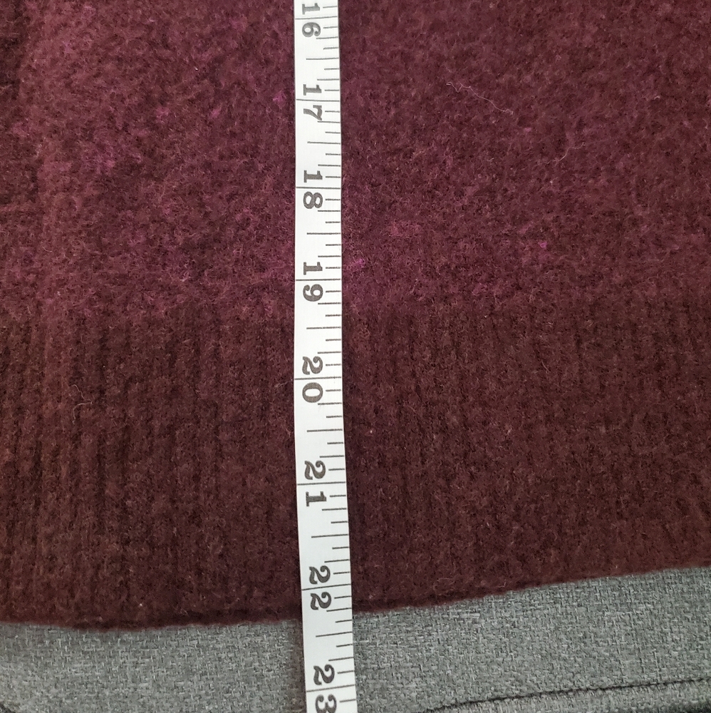 ATHLETA Hawthorne Textured Crew Neck Sweater Ombre Purple Sz XS wool blend - Picture 7 of 7
